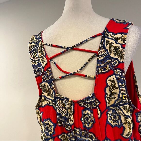 Maurices sleeveless paisley Floral plus size mini Dress size 1X - Picture 8 of 15